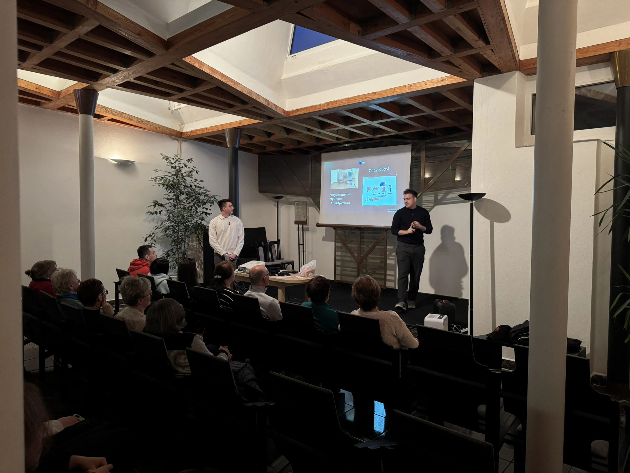 Přednášející student